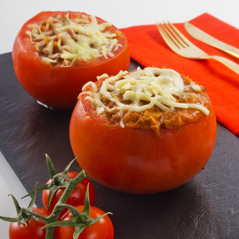 sabrosa receta de tomate con pasta boloñesa nutricare