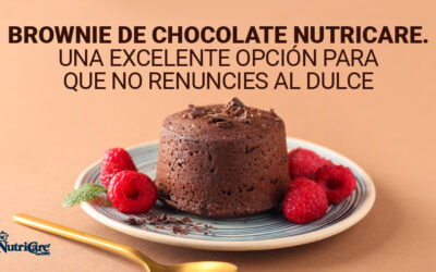 Brownie de chocolate NutriCare. Una excelente opción para que no renuncies al dulce.